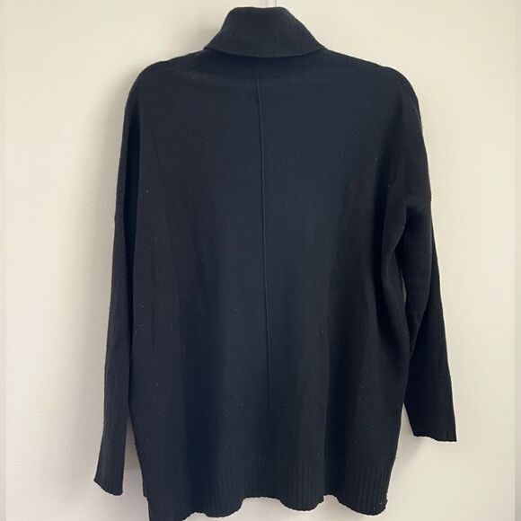 Blossom Cashmere Boxy Black Turtleneck Sweater | Size XS - Picture 6 of 8